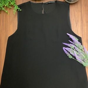 Zara black sleeveless blouse